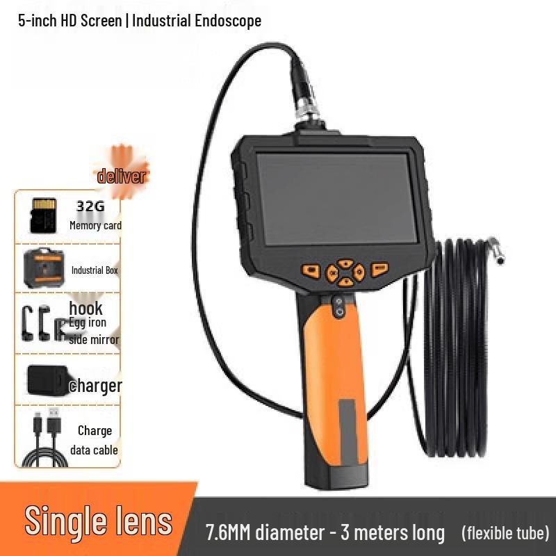 Rongyu 7.6mm Triple-Lens Auto-Focus Industrial Endoscope