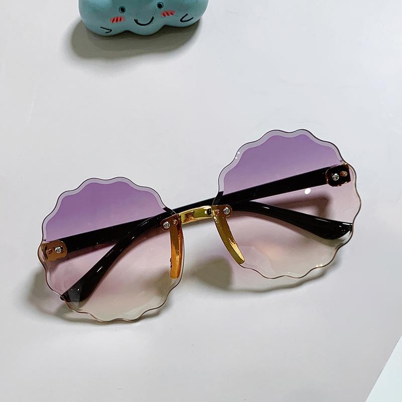 Frameless Square Spring and Summer Bright Fashion Women's Sunglasses Are Suitable for Daily Vacation Beach Accessories