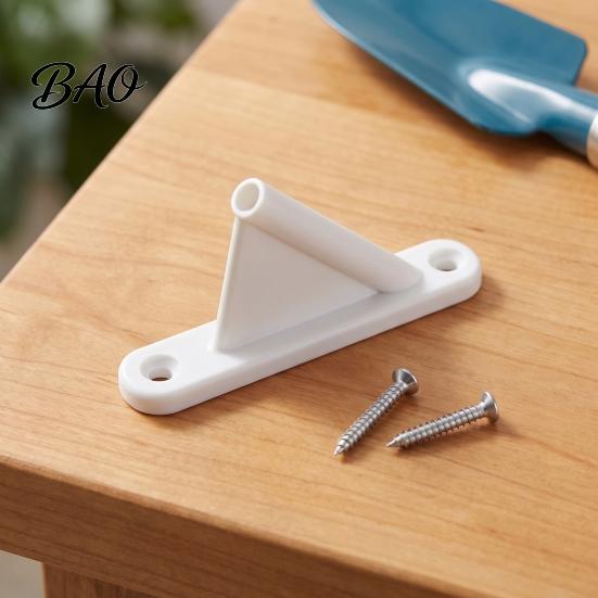 Small Flagpole Bracket Mini Stick Flag Holder with Screws, Wall Mount Pole Support Rack Holder, Display for Classrooms Offices Shops