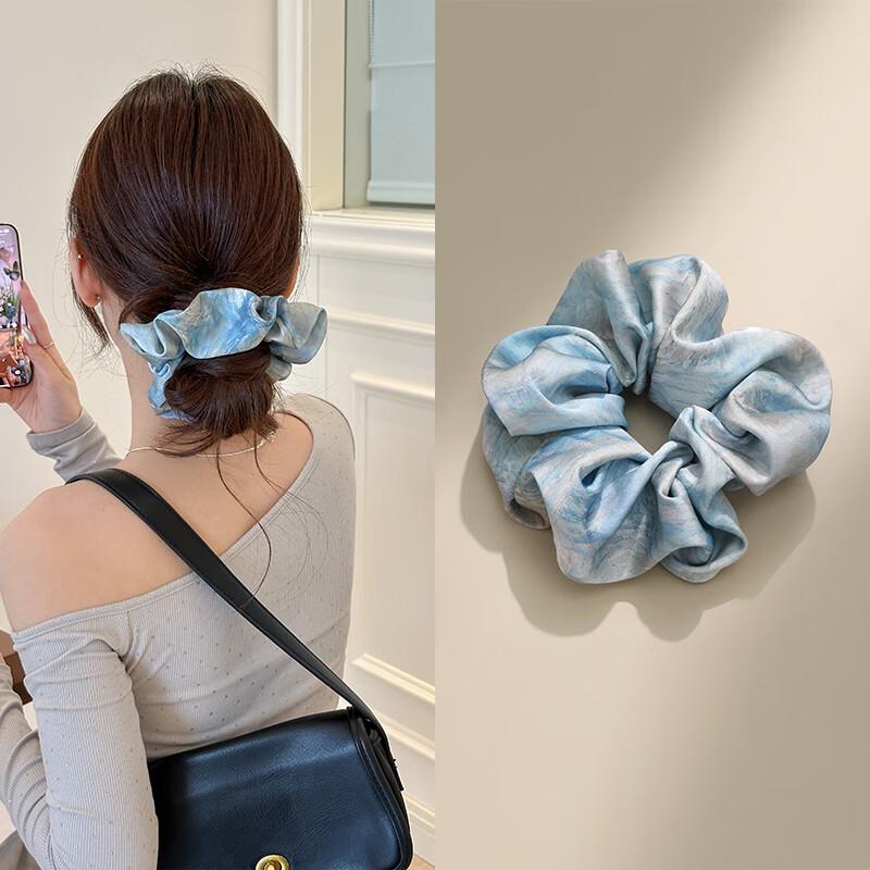 CHIMERA Elegant Printed Satin Scrunchie 1 Piece