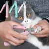 2-in-1 Pet Nail Trimmer Safety Lock Anti Splash Dog Nail Clipper Silent Operation Rechargeable Pet Claw Grooming Novice Use