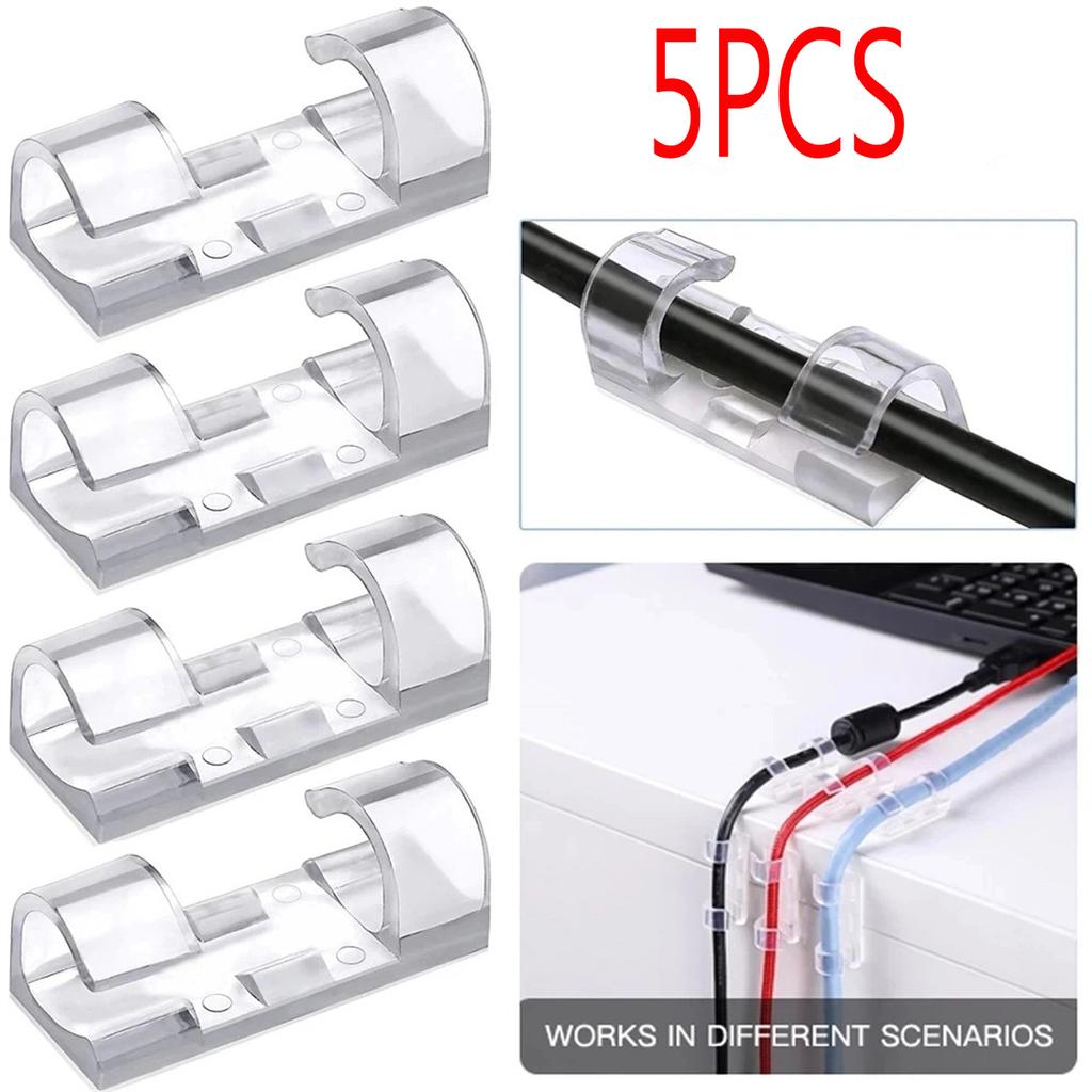 Desktop Cable Organizer Clips Cord Holder Wire Manager for USB Charger Data Line Workstation Cable Management Bobbin Winder Tool