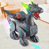 Mechanical spray electric dinosaur sound effect light toy animal dinosaur walking childrens dinosaur can launch