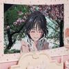 Cute Japanese Anime Girl Tapestry, Cartoon Aesthetic Wall Hanging, Kawaii Decor for Bedroom Dormitory Home Decoration