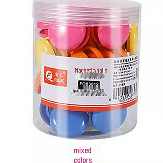Transparent Magnetic Pushpins – 20/30/40mm Round Whiteboard Magnets for Office & Teaching, Strong Magnetic Force