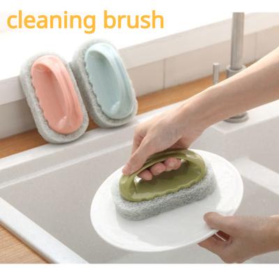Kitchen Bathroom Tile Cleaning Brush Glass Sink Decontamination Kitchen Pot Stove Table Wall Stand Clean Cleaning Brush