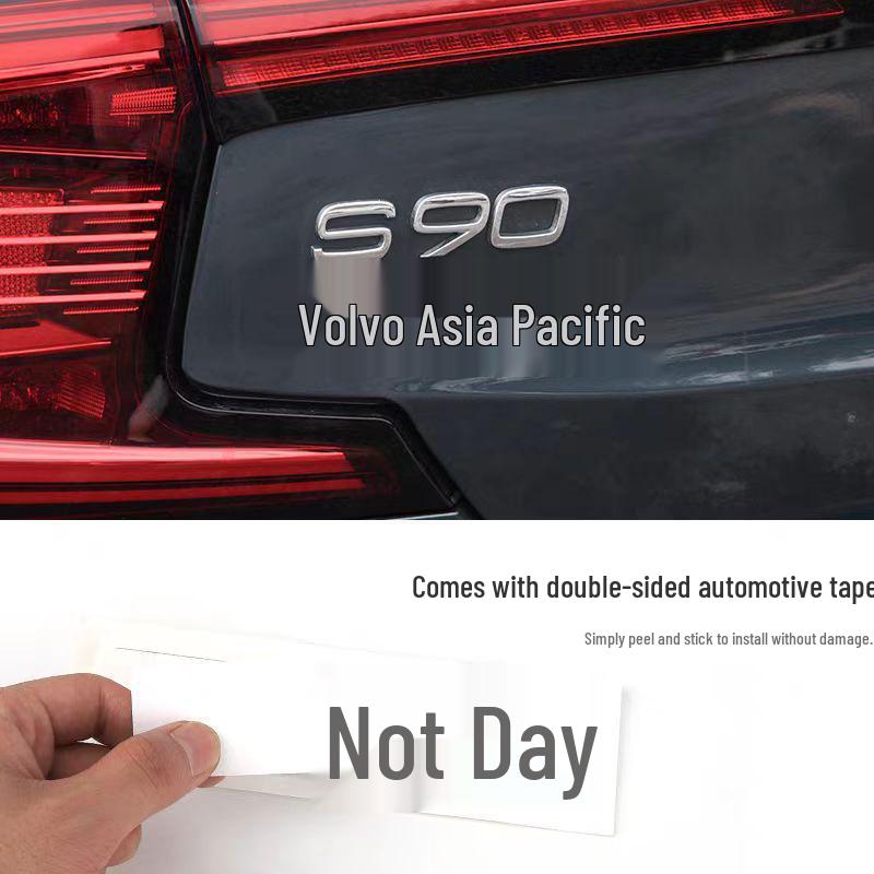 Volvo V60 S90 S80L XC60 XC90 Rear Tail Logo English Letter Sticker