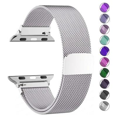 Curea Milanese Loop pentru Apple Watch Band 49mm 44mm 45mm 40mm 41mm 38mm 42mm Bratara magnetica Correa iWatch Series 9 8 7 6 SE 5 4 3 Ultra 2