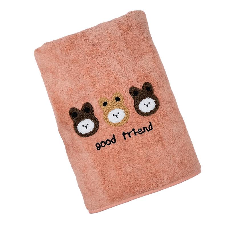 Absorbent Coral Fleece Bath and Face Towel Set - Thickened & Individually Packaged for Adults