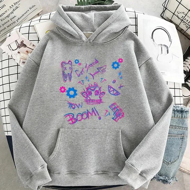 Arcane Jinxed Boom Hoodies Casual Mens Long Sleeve Sweatshirts Graphic Printing Pullovers Hooded Streetwear Hip Hop Tops Hoodies & Sweatshirts Women’s