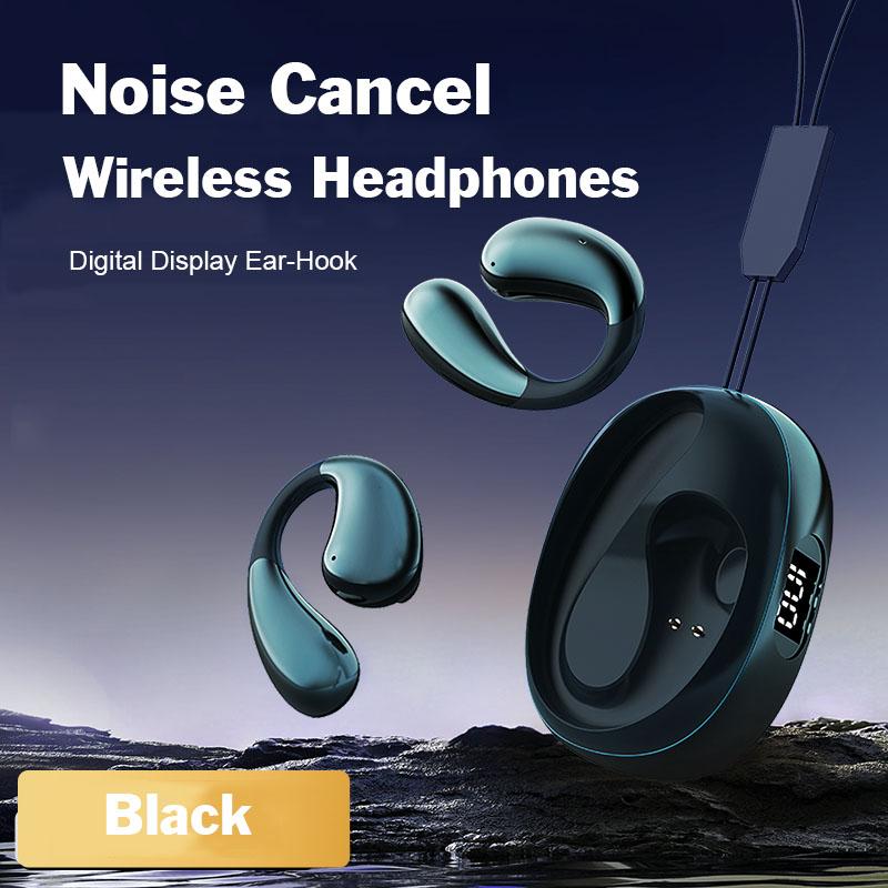 Afișaj digital Căști fără fir Căști cu cârlig pentru ureche Căști stereo HiFi cu microfon HD Transmisie cu latență scăzută Rezistent la apă