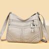 Adjustable Strap Soft Leather Hobo Bag, Multi- Casual Crossbody Shoulder Purse for Women Daily Use
