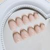 Unghie finte lucide da premere con mandorla, unghie adesive in 12 misure, 24 pezzi punte per unghie francesi per decorazioni fai da te per nail art