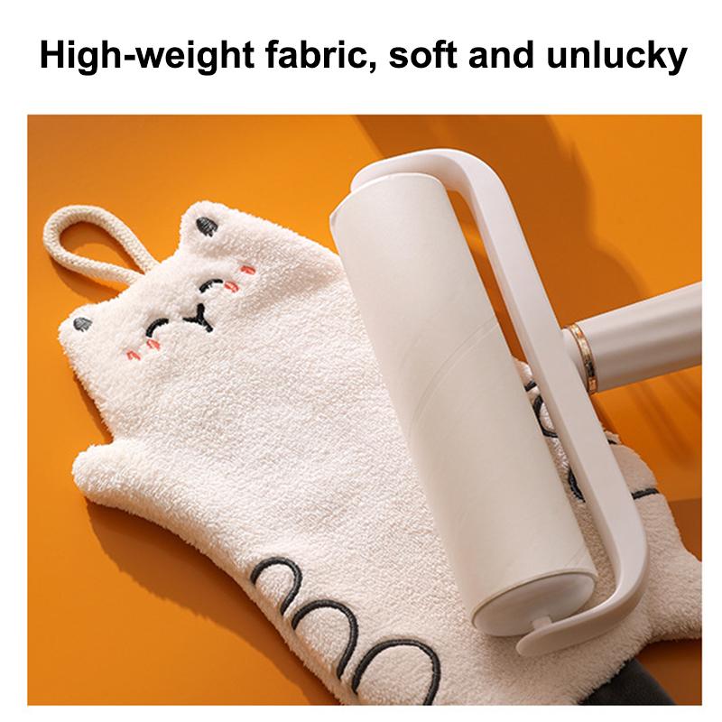 Cute Hand Towels Kitchen Wipe Water Cloth Kitchen Hanging Towels Dishwashing Cloth Bathroom Quickly Dry Cleaning Hand Towel