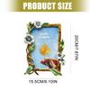 Contemporary Metal Picture Frame With Base Elegant For Living Bedroom Or Office Display