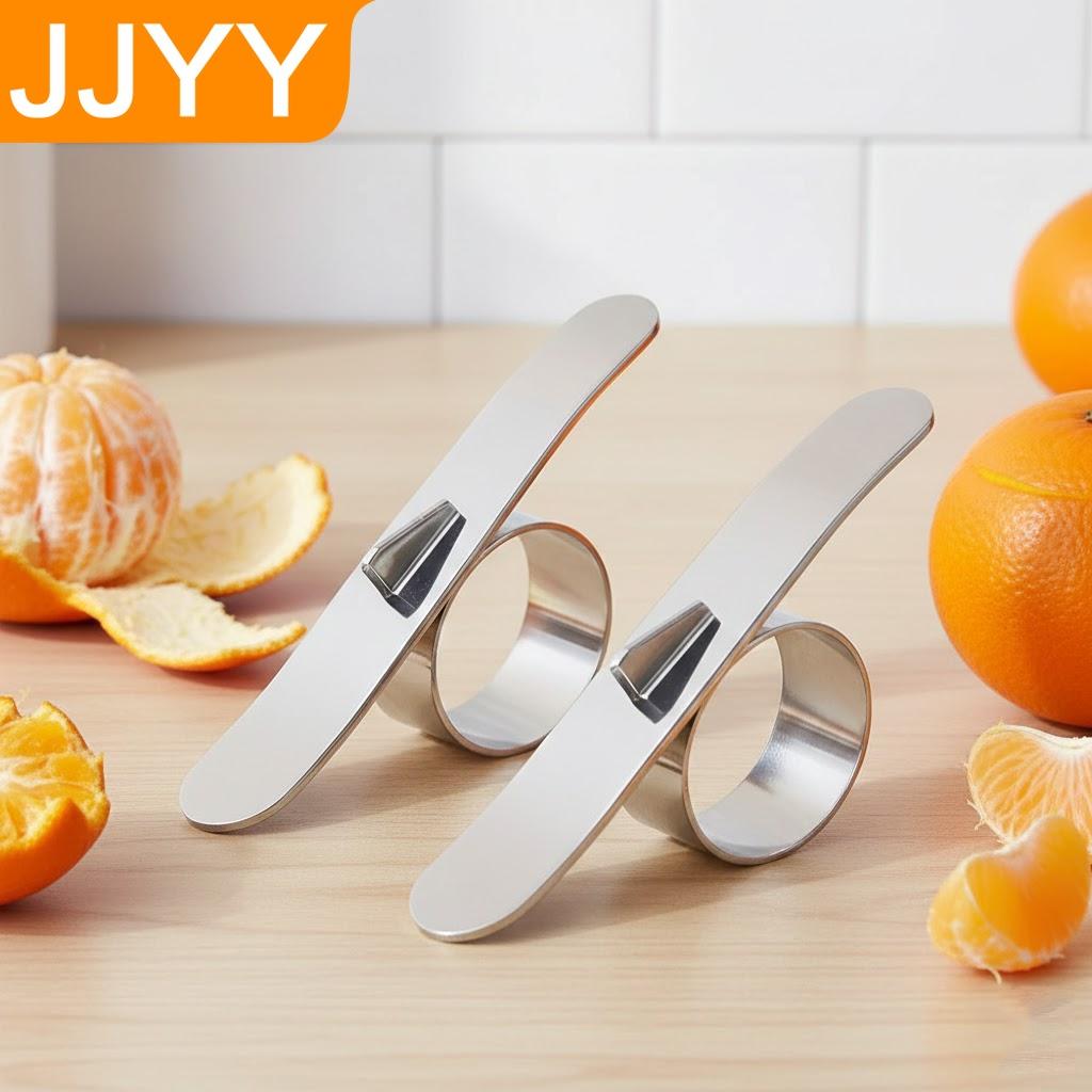 Stainless Steel Citrus Peeler Orange Lemon Fruit Slicer Kitchen Tool Easy Open Peeling Gadget for Fruits and Veggies