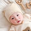 Baby Hat Thin Knitted Wool Ear Protector Hat For Infants And Young Kids Hand Woven Newborn Autumn And Winter Baotou Hat
