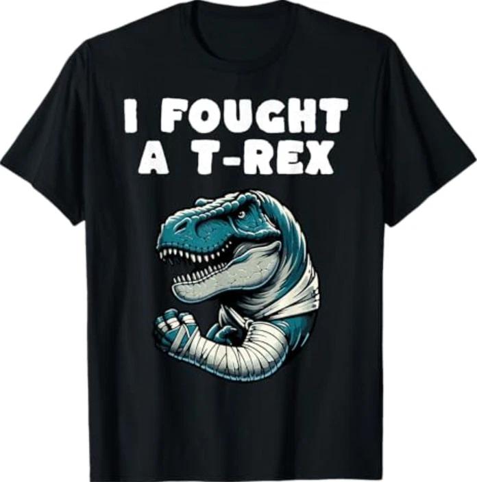 Broken Arm Recovery Dinosaur T-Shirt M