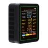 6 in 1 Air Quality Monitor with CO CO2 TVOC HCHO PM2.5 PM10 Detection Infrared Sensor LCD Color Screen Portable Home