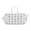 New MCM Liz Visetos Leather Combo Bag, Tote Bag, Shopping Bag, Shoulder Bag, Handbag Regular Women's White MWPDSLR02WT001
