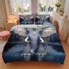 3pcs Elephant Art Print Duvet Cover Set -Includes 1 Duvet Cover and 2 Pillowcases, No Quilt Core, All-Season Home Decor  yy251111160
