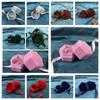 Ribbon Flocking Ring Box Velvet Ring Display Case Portable Jewelry Organizer  Spouse