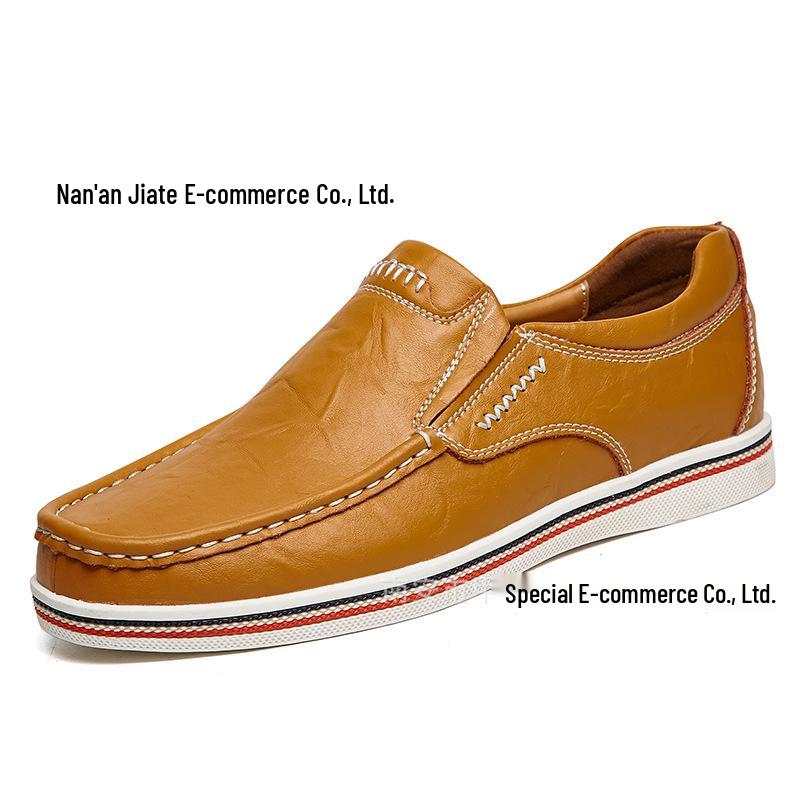 Sapatos Mocassins de Couro Masculinos Plus Size - Sapatos Formais e Casuais para Escritório.