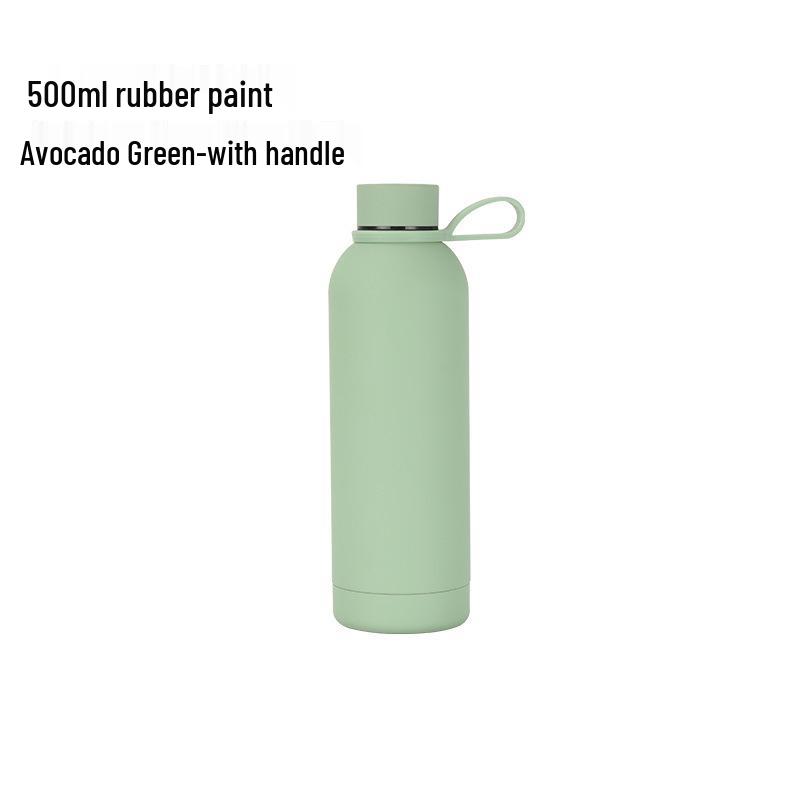 750ml Nerezová termoska - Přenosná, Matná, S malým hrdlem, pro venkovní sporty a do auta