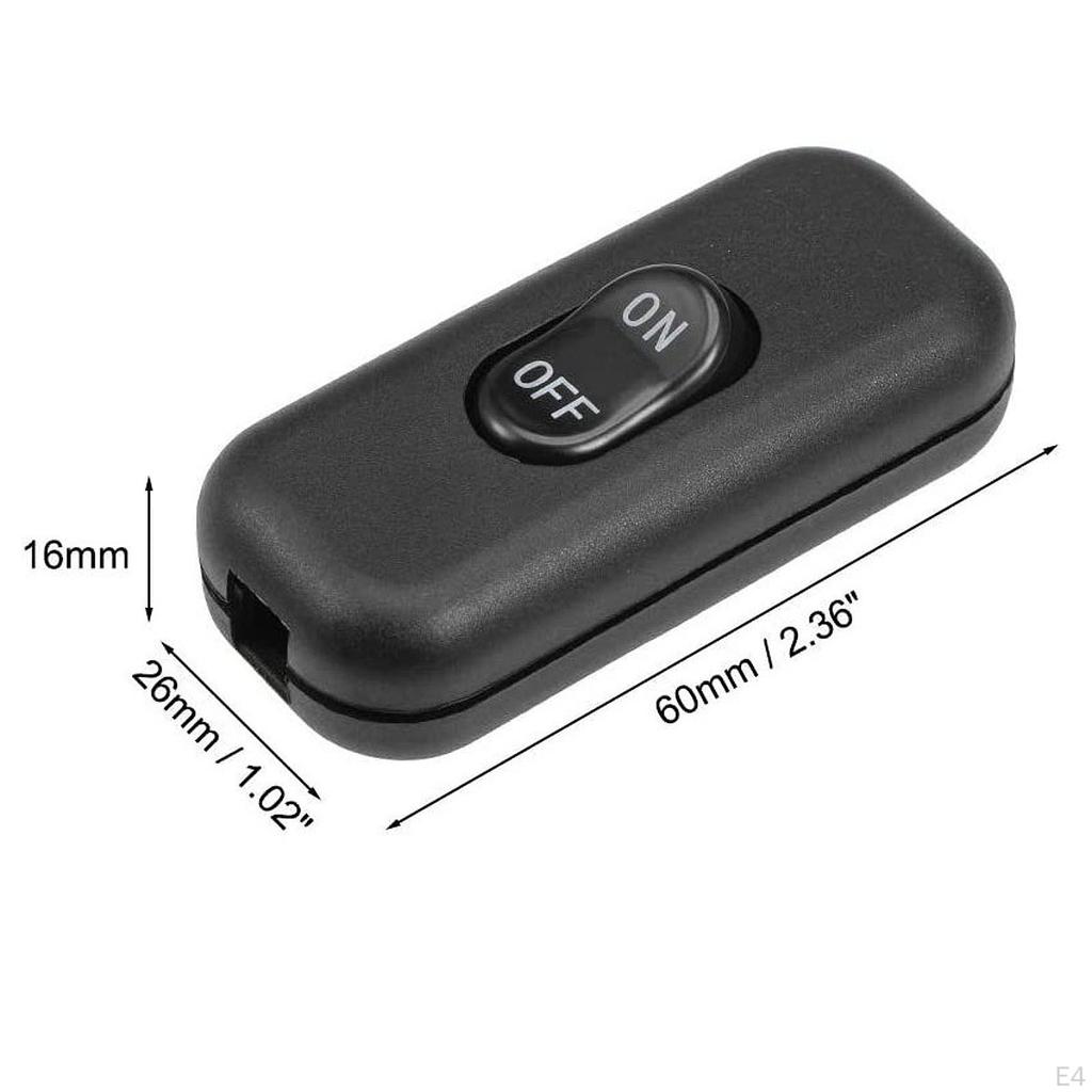 Compact Inline Switch for Electrical Wire Control In Bedroom Lamps
