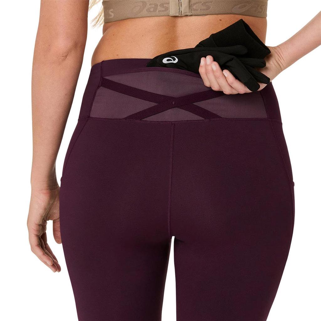 Running Wear NAGINO RUN TIGHT 2012D494 500 XS [ASICS] Women's (DARK AUBERGINE)