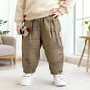 Children's Thickened Quilted Cotton Pants - Stylish Warm Winter Clothing for Boys and Girls