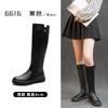 Retro leather Martin boots children but knee thin knight boots thick-soled velvet autumn and winter boots versatile high boots