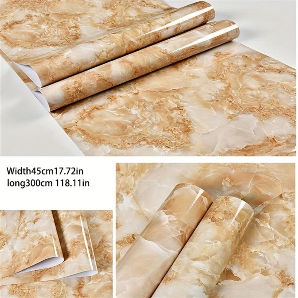 Waterproof Wallpaper Self-adhesive Wall Panels Peel and Stick Backsplash for Kitchen Bathroom