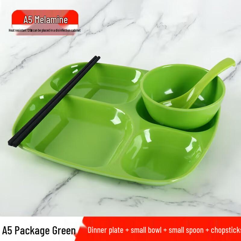 A5 Melamine Partitioned Meal Tray