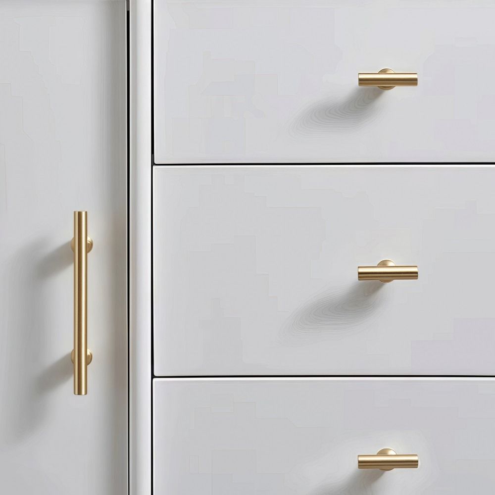 Durable Solid Brass Handles Minimalist Gold Drawer Knobs Brass Cabinet Pulls  Cabinetry,Furniture