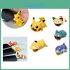 Protetor de Cabo de Dados de Celular Fofo de Desenho Animado Resistente a Mordidas Edição Sono Pikachu e Eevee