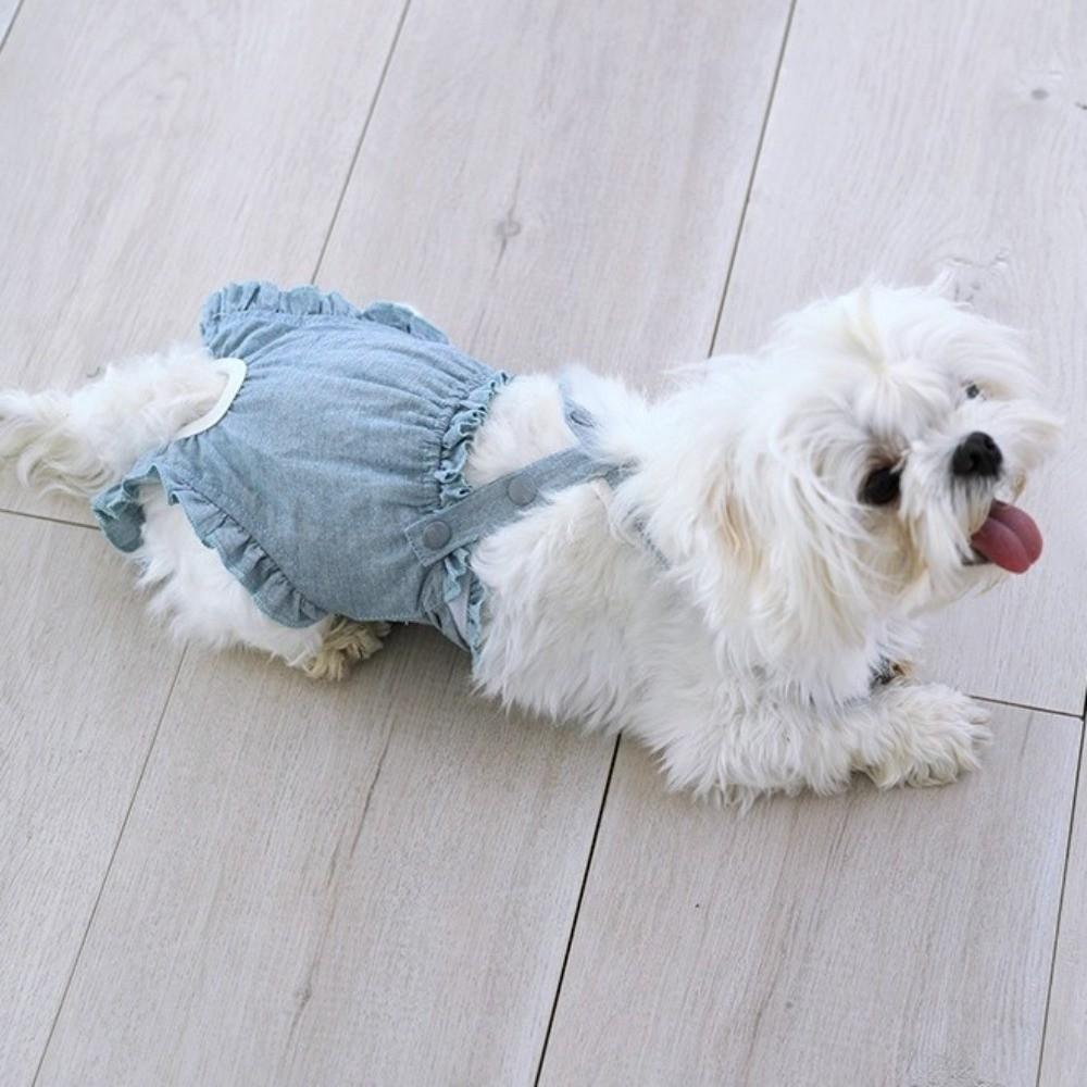 Suspender-Style Dog Sanitary Pants Thin Breathable Anti-harassment Vests  Wound Recovery