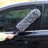 Voskový mop na auto Multifunkční zatahovací dlouhá rukojeť absorbující Dvojúčelový mop pro odstraňování prachu z mikrovlákna mop na mytí aut Čisticí kartáč na autodíly pro vozidla