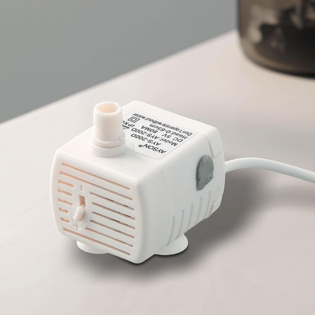 Pet Water Fountain Pump Dispenser Drinking Fountain Replacement Accessories DC 5V USB Ultra-quiet for Fountain Aquarium
