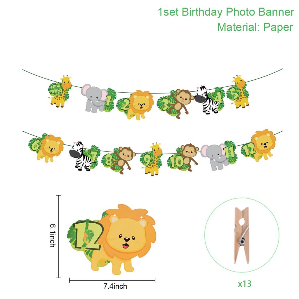 Jungle Animal Party Decor Paper Glasses Jungle Birthday Party Decor Kids Baby Shower Wild One 1st Birthday Safari Party Supplies