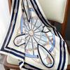 Fashion Silk Satin Hijab Scarf For Women Printed Kerchief Hair Scarfs Female Square Shawl Wraps Neck Scarfs For Ladies