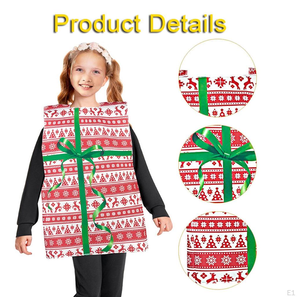 Christmas Gift Box Costume Creative Holiday Accessories for Party