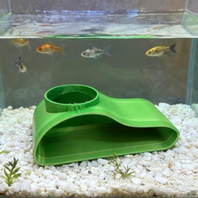 Einloch-Untergrund-Naturbogen-Höhlen-Aquarium-Fischbeobachtungstunnel Aquariumsicherer Kunststoff-Fischdekor