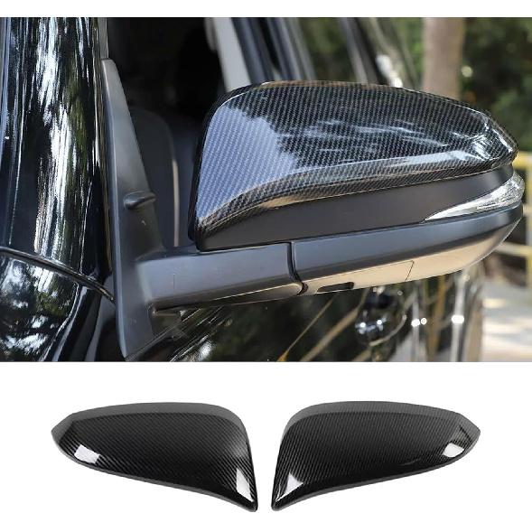 Car Accessories Fit for Toyota 4Runner 2014-2022 2023 2024 Side Door Mirror Cover Cap Decor Trim (Glossy Chrome Style) ABS 2 PCS