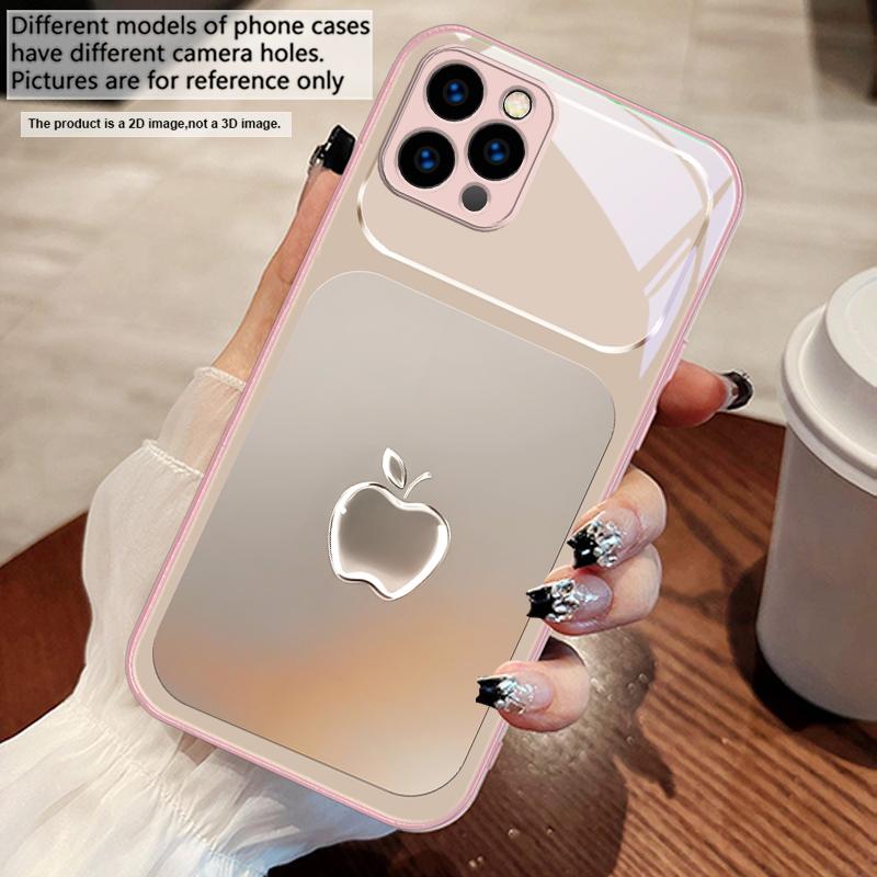 Metallic Gray Texture For iPhone 17 Air 16 E 15 14 13 Plus 12 Mini 11 17 Pro Max XR Xs Max 16E 7 8 Tempered Glass Phone Case