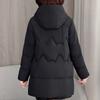Plus Size XL-5XL Middle Age Woman Winter Long Coats Hooded Elegant Loose Thick Warm Embroidery Parkas Female Jacket