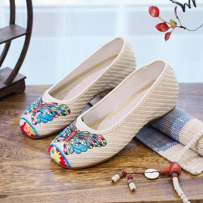 New Upgraded Cotton and Linen Shoes Women's Leisure Summer Walking Shopping Travel Beef Tendon Sole