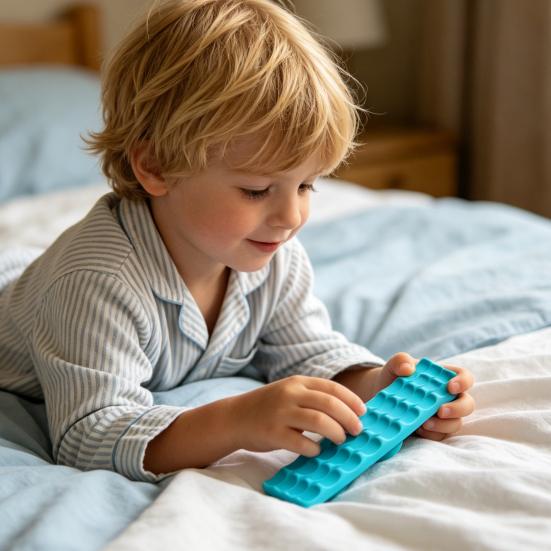 6Pcs/Set Silicone Sensory Bar Toy Stress Relief Textured Strip Quiet Home Office Work Decompression Relaxation