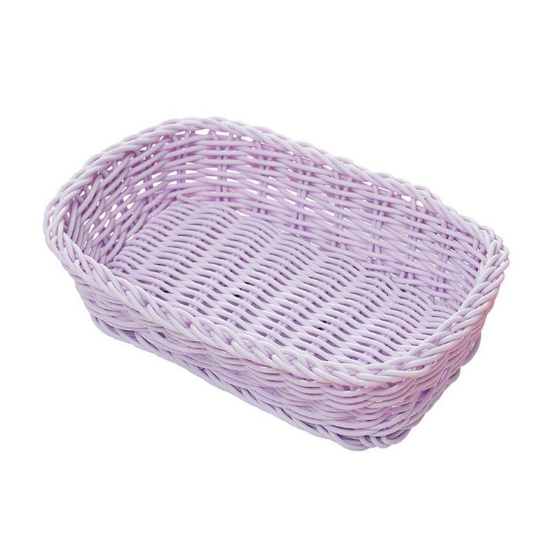 1Pcs Storage Baskets Desktop Food Sundries Storage Organizer Women Cosmetic Container Home Kitchen Bathroom