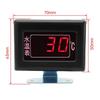 Digital LED Water Temp Meter with Alarm Water Temperature Sensor 10MM 1/8NPT 12V Water Temperature Gauge 0-120 Celsius Degree